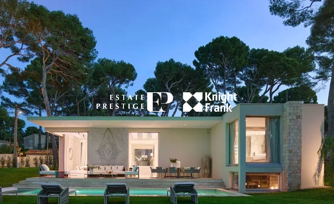 CAP D’ANTIBES – Flott Moderne Villa naerme Stranden