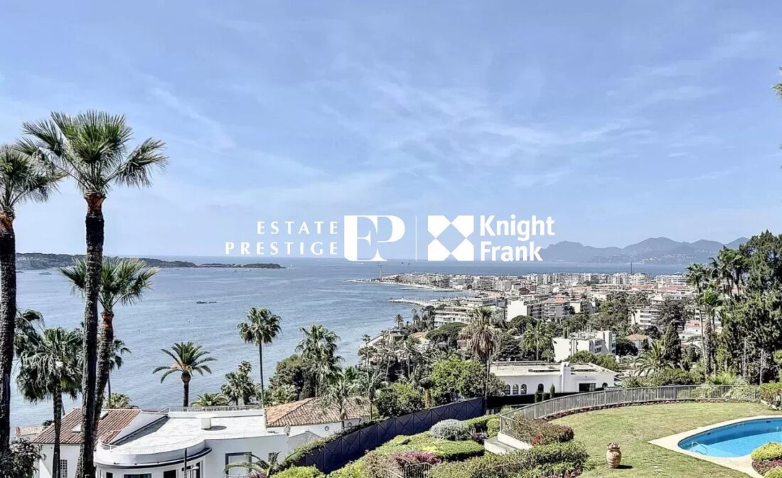 CANNES CALIFORNIE – Magnifique appartement 4 pièces avec vue mer panoramique