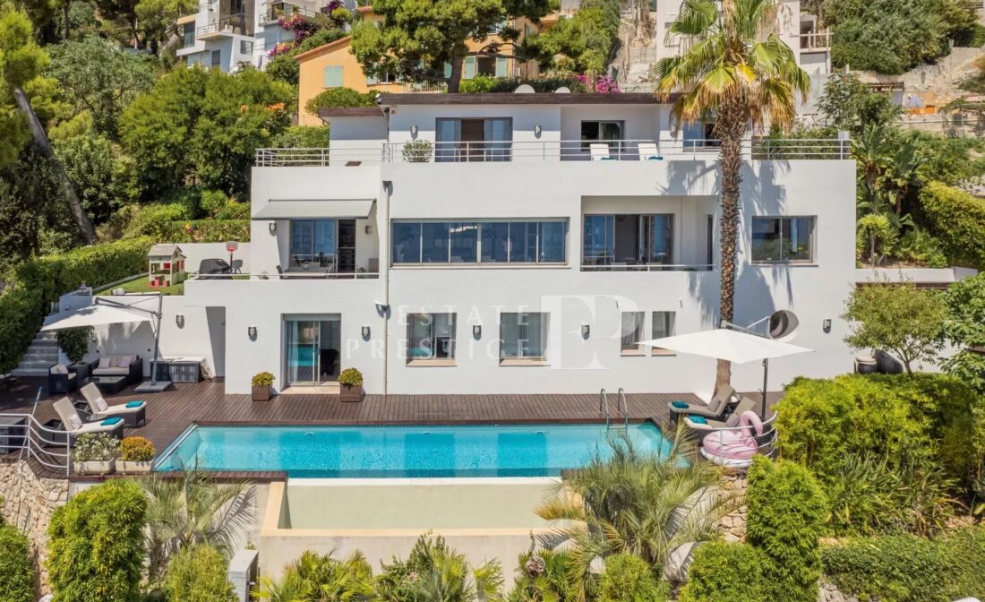 EZE BORD DE MER – Moderne villa med panoramautsikt over havet, bare noen få skritt fra sjøen