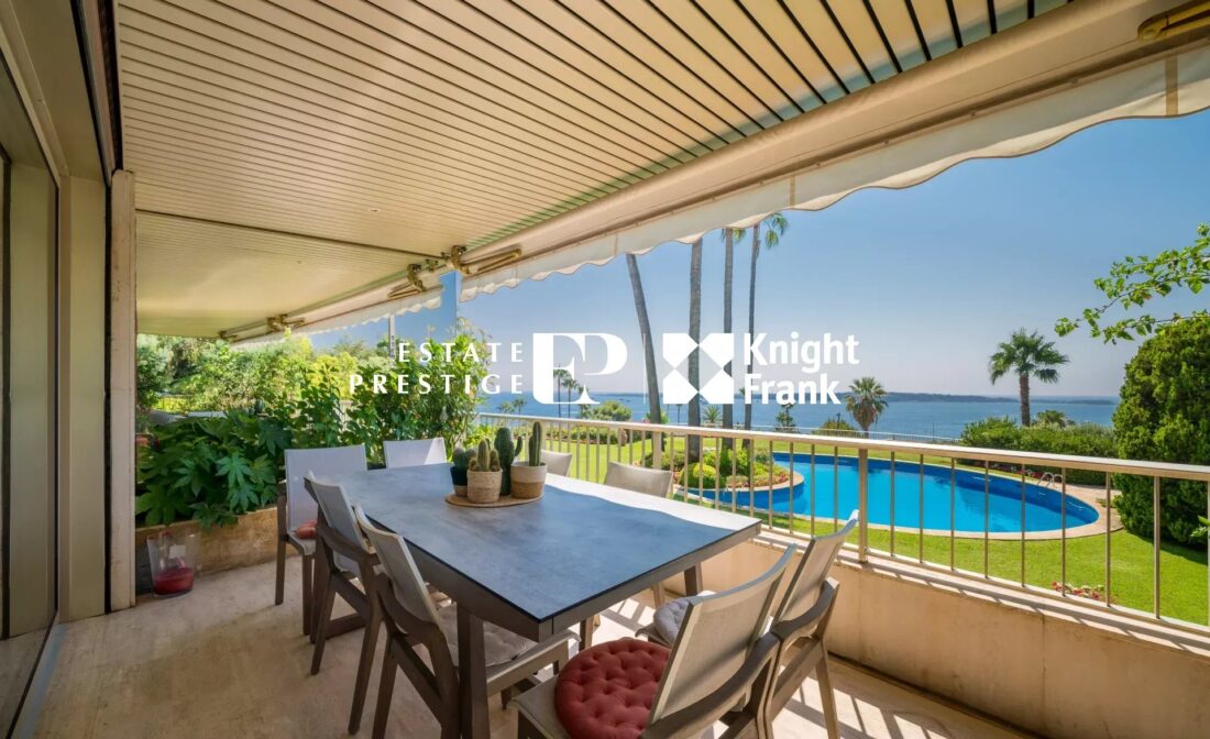 CANNES CALIFORNIE –  Splendide appartement 4 pièces récemment renové avec vue mer panoramique