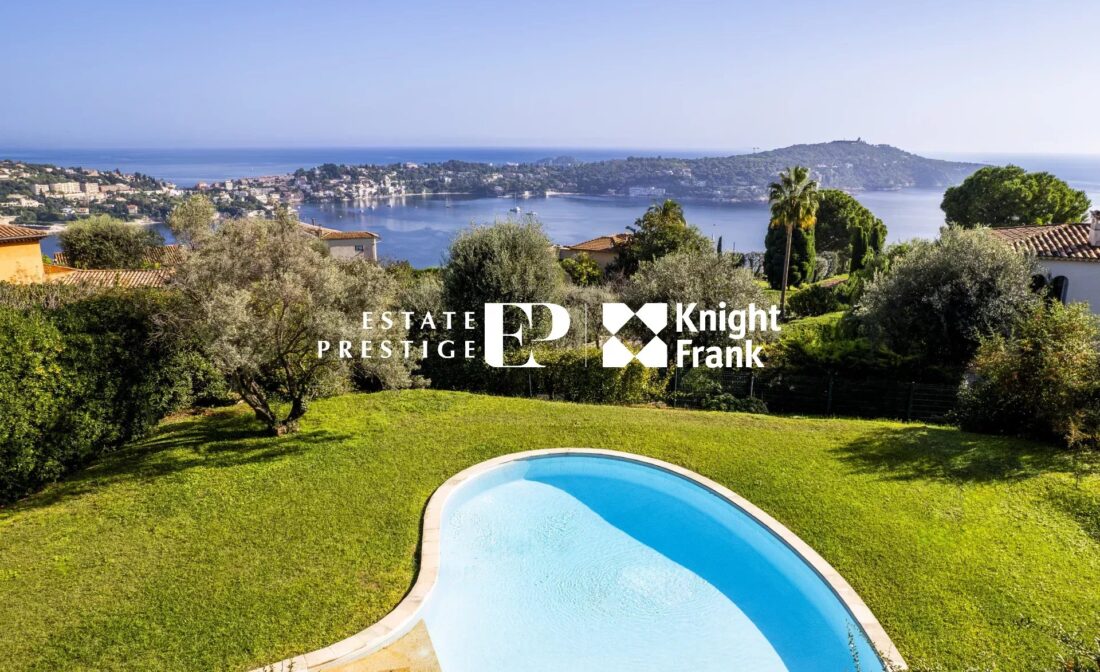 VILLEFRANCHE-SUR-MER – charming villa with Panoramic Sea View