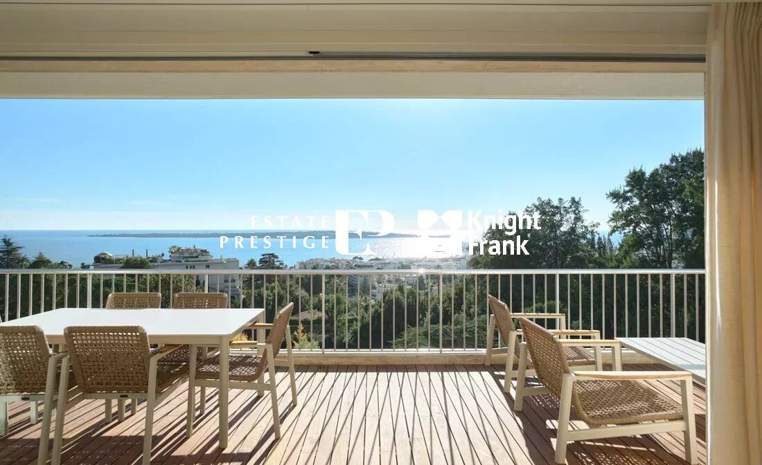 CANNES CALIFORNIE – Superbe appartement refait à neuf avec vue mer panoramique