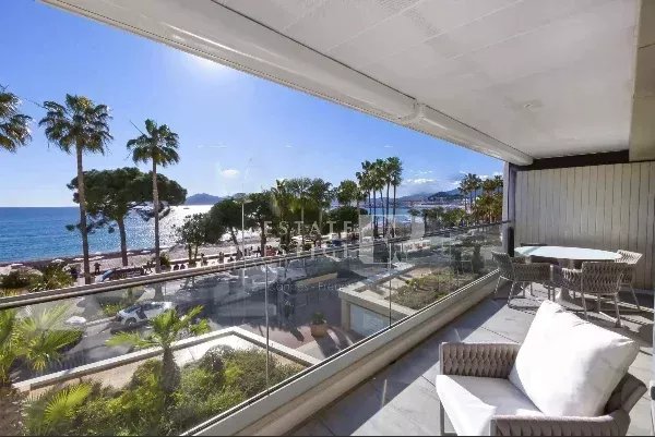 CANNES CROISETTE – Magnificent flat with panoramic sea view