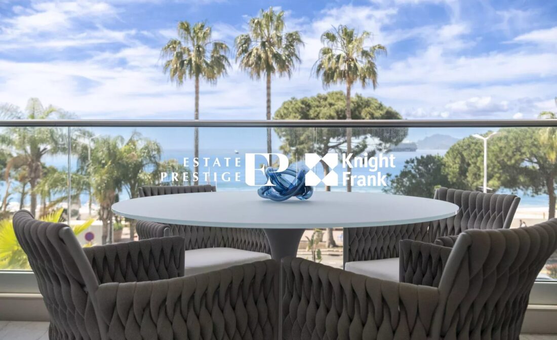 CANNES CROISETTE – Magnificent flat with panoramic sea view