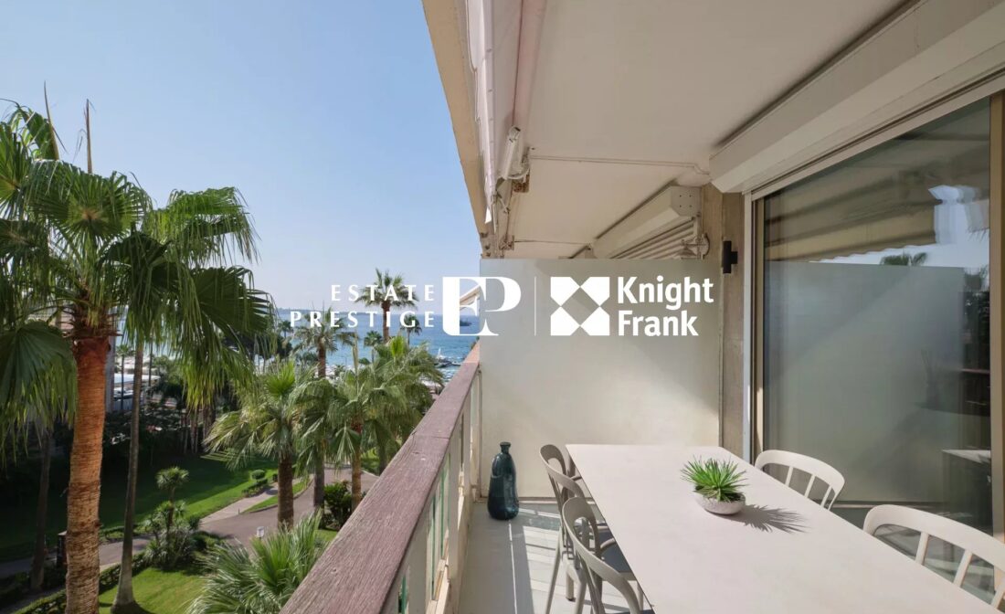 CANNES CROISETTE – Appartement 3 pièces vue Mer