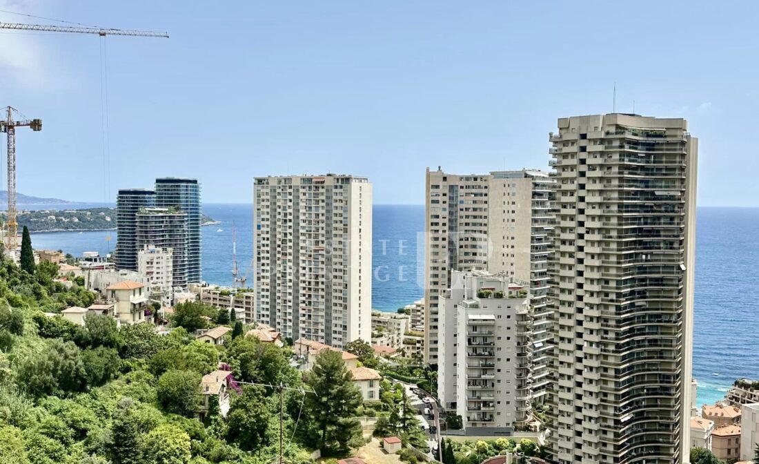 BEAUSOLEIL: Résidense neuve , grand appartement vue mer panoramique.