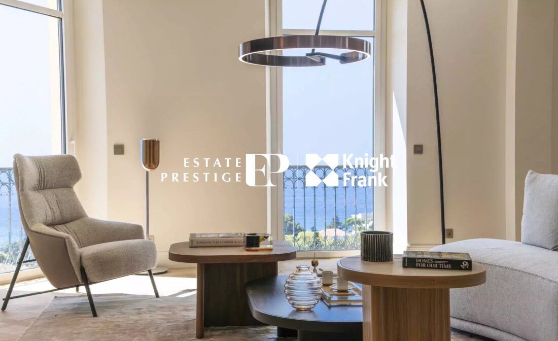 CANNES – Croix des Gardes – Superbe appartement rénové vue mer